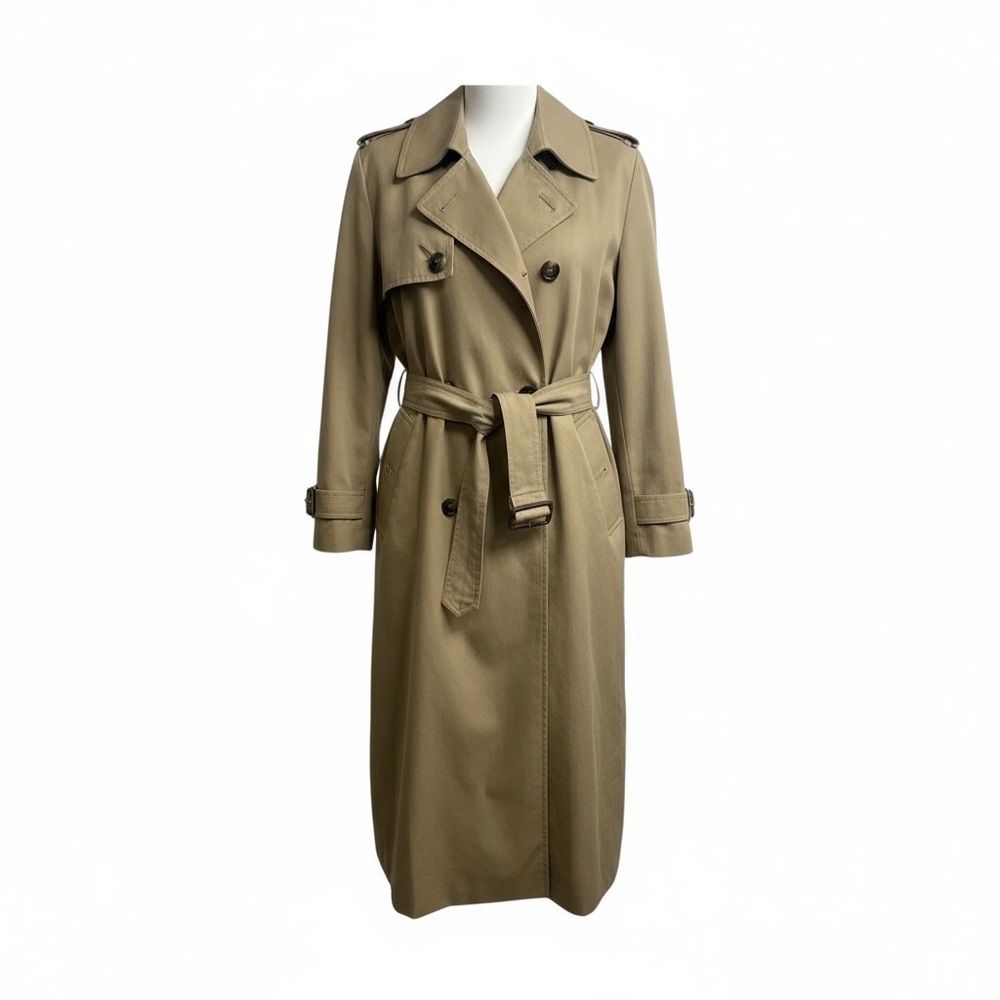 Mango Double-Breasted Tan Trench Coat NWOT